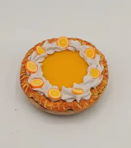Orange Cream Pie Clay Mini Food Sculpture 1:6th Scale