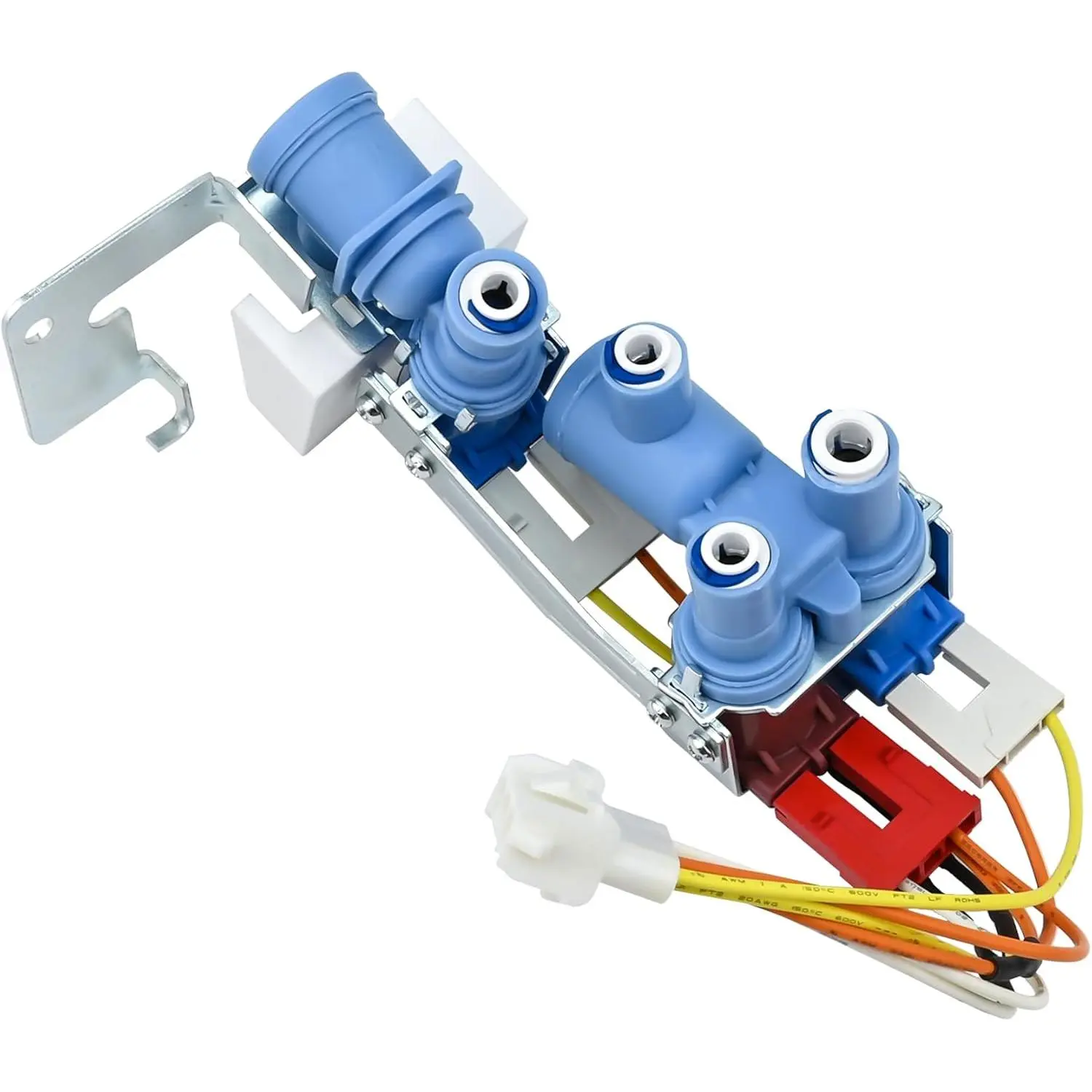 WR57X30890 WR57X30891 Refrigerator Water Inlet Valve Replacement Water Valve Set - Compatible with GE (GSS25GSHNCSS, GSS25GYPFCFS, GSS25GMHKCES, GNE25, GNE25JYKGFFS), Replaces PS12727426, WR57X26569, AP6891693, Possible Free Delivery, Compatible With Gne2