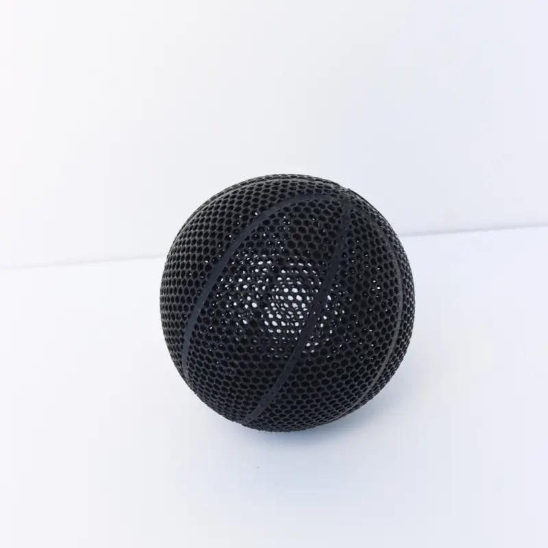 3D Printed Airless Basketball Bounce Figurine with 3D Print Detail, Traditional None Display Decor for Enthusiasts