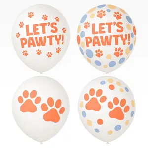 Let's Pawty! Latex Balloons for Kids Birthday