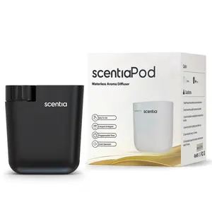 Scentia Pod- Plug in Waterless Diffuser- Fragrance Diffuser, Waterless Diffusers for Essential Oils, Wall Diffuser Plug in-Up to 500 Sq. FT Coverage - Nanotechnology Plug in (White), Compact & Stylish