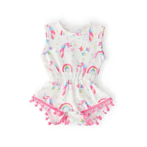 Unicorn Magic Pom Pom Romper