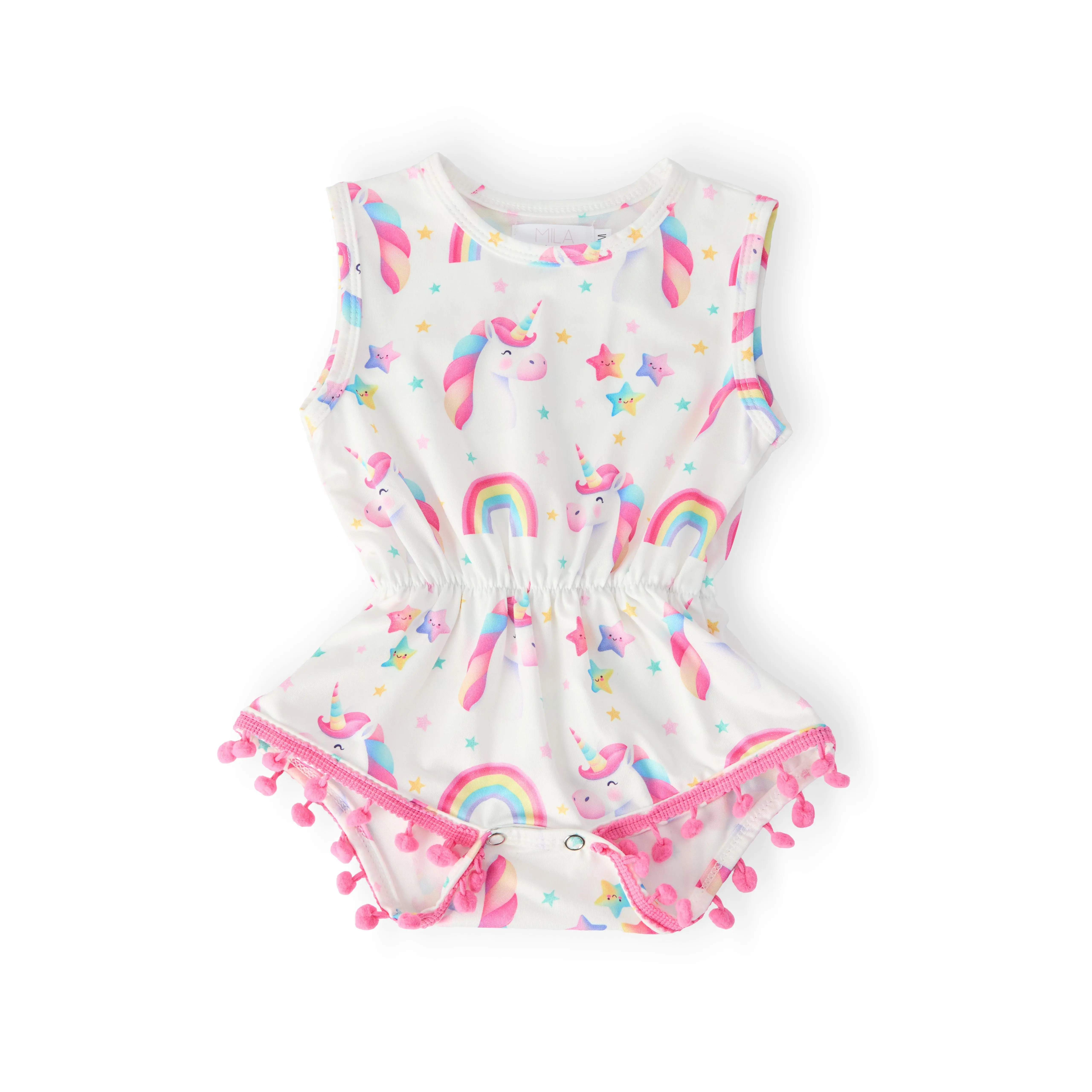 Unicorn Magic Pom Pom Romper