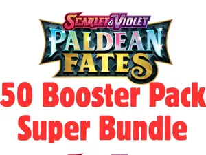 POKEMON PALDEAN FATES 50 BOOSTER PACK SUPER BUNDLE