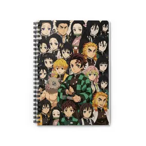 Anime Spiral Notebook - Ruled Line, Japanese Journal, Kawaii Stationery, Manga Diary, Cute Sketchbook, Otaku Gift