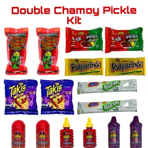 Double Big Tex Takis Chamoy Pickle Kit With Muecas