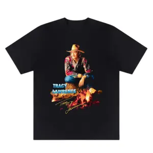 Tracy Lawrence Country Music Singer Signature T-Shirt for Men and Women, Perfect Gift for Fans, Unisex Comfort Tee Featuring Iconic Design