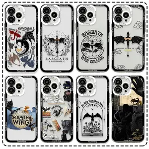 Dragon F-Fourth Wings Phone Case for iPhone 17 Pro Max Air 16 Pro 15 14 Plus 13 12 11 Soft Phone Cover