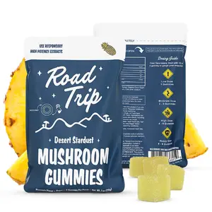 Road Trip Mushroom Gummies Pineapple 8 Ct For Enhanced Energy & Focus
