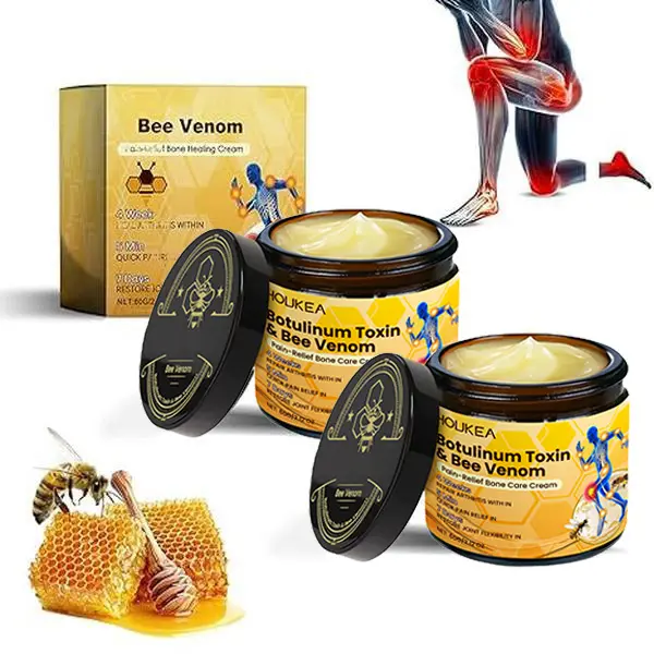 Natural Bee Venom Body Moisturizer Cream (60g) - Natural Formula Solution for Aching Areas