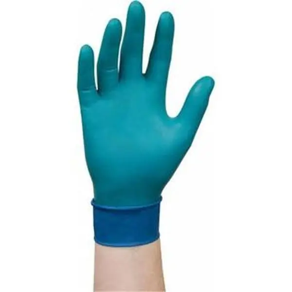 Microflex Disposable Industrial Grade Nitrile Rubber Cleaning Gloves, Size 9, 7.8 mil, 12" Long Green, Powder-Free, Textured Grip Beaded Rolled Cuffs, Ambidextrous, ISO 9001 Static Dissipative, Model 93260090