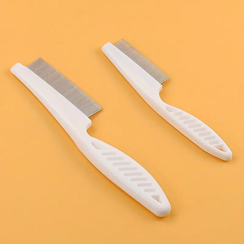 1pc Professional Flea Comb for Dogs & Cats - Efficient Flea Combs for Grooming, Removing Fleas, Ticks, and Pet Hair - Durable Handle, Easy to Use, and Gentle on Pets