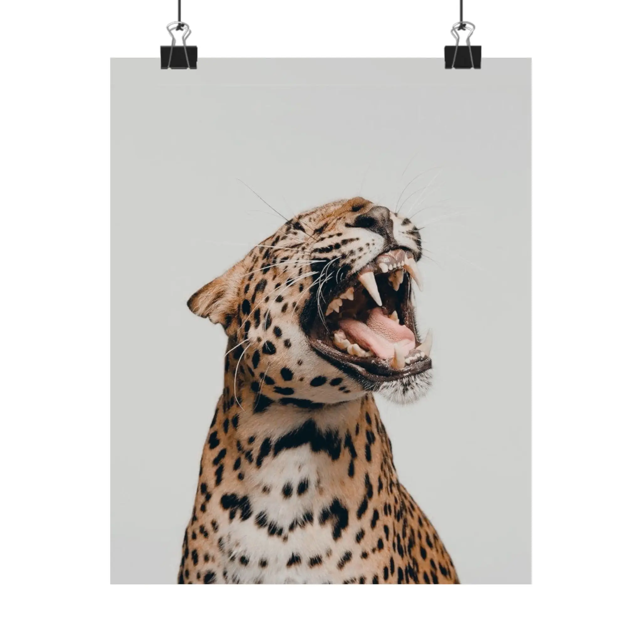 Cheetah Stockholm style aesthetic it girl Matte Wall Art Poster - Stylish Fashion Decor for Home, Minimalist Wall Decoration, Cartier Inspired, Gift for Her, Trendy Art Print