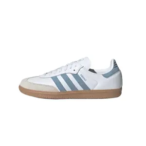Adidas Samba OG White Ash Blue Gum Women's Perfect Daily Casual Comfort Fashion Footwear Walking Sneaker Trainer Shoe Girl