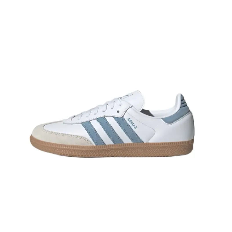 Adidas Samba OG White Ash Blue Gum Women's Perfect Daily Casual Comfort Fashion Footwear Walking Sneaker Trainer Shoe Girl, Walking Shoes, Sports Shoes