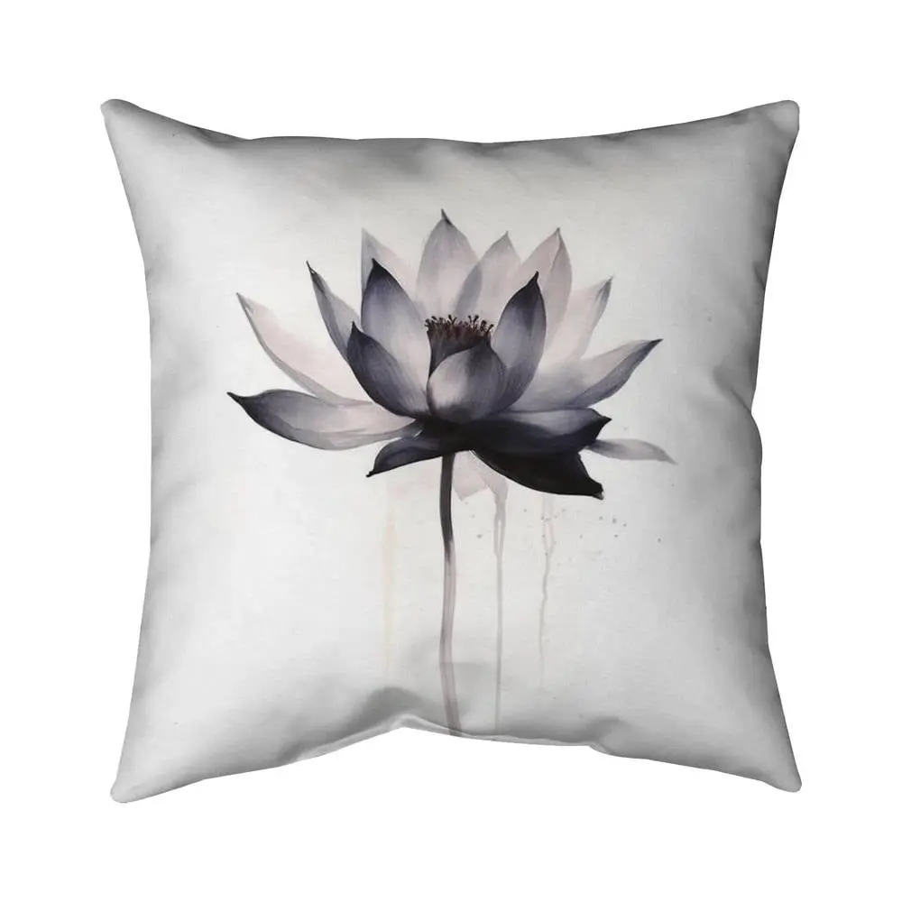 Begin Home Decor 5543-1616-FL383 16 x 16 in. Watercolor Flower Pillow - Minimalist Bedroom Decor Cushion