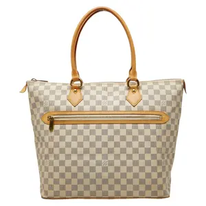 Pre-owned Louis Vuitton Canvas Tote Bags Saleya GM Damier Azur Tote Bag