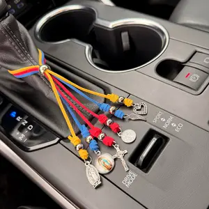 Tricolor Hanging Charm – Decorative Car Pendant