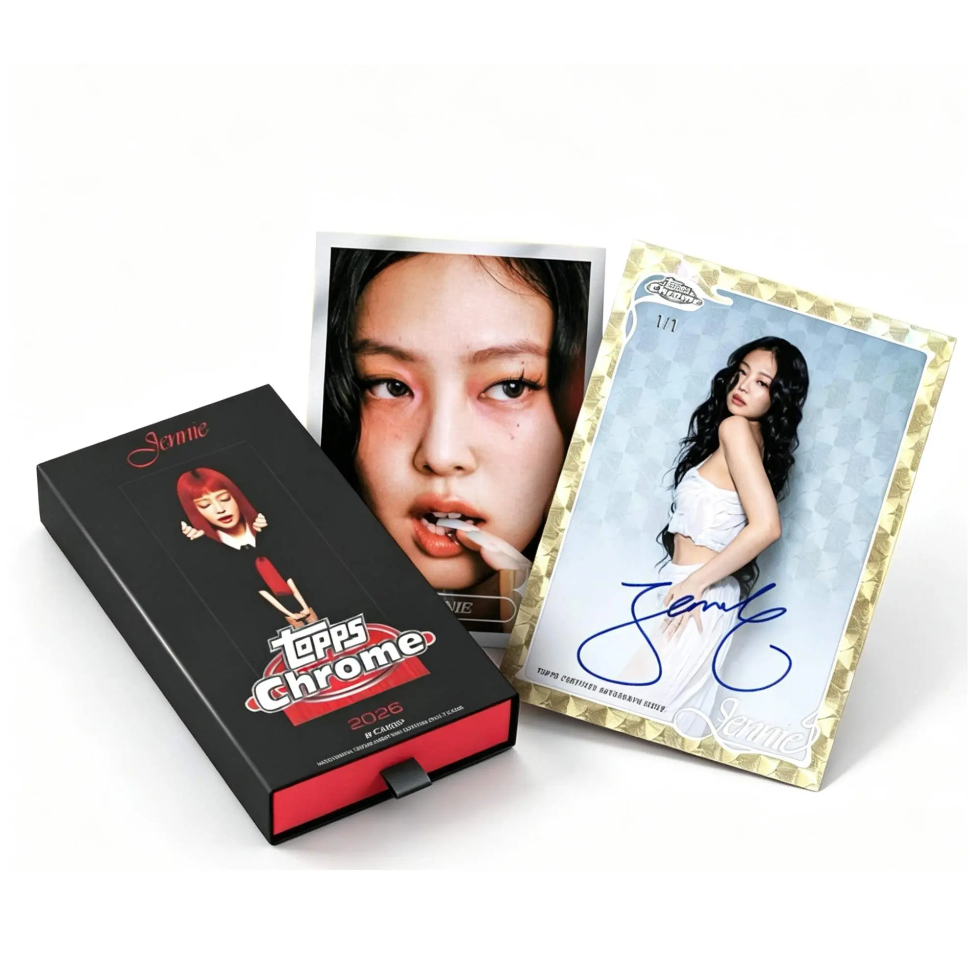 2026 Topps Chrome x Jennie Official Sealed Hobby Box K‑pop Trading Cards