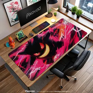 [Sale off up to 65%][Free Ship] Speed Surge Gengar Mouse Pad – Electric Ghost Pokémon Gaming Desk Mat, Battle Aura Decor, Anime Trainer Gift