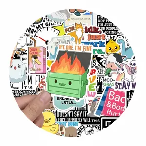 130 Pcs Durable PVC Vinyl Funny Meme Stickers for Adults, Waterproof Quote Stickers Pack, Accessories for Laptops & Water Bottles – Tech, Vehicle, Auto Parts & Men's Accessories