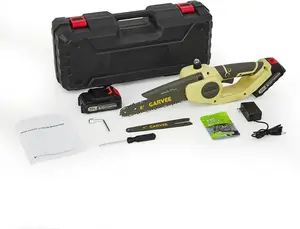 8 Inch Brushless Electric Chainsaw Cordless for 20V Battery, Low Kick-Back Mini Compact Chainsaw with Auto Oiler, Battery Powered Chainsaw for Tree Trimming, Storm Clean-Up, Wood Cutting, Pruning high power brush cutter battery