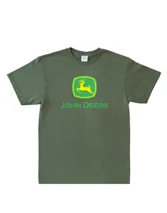 John Deere Men's Logo Short Sleeve Cotton T-Shirt (Multiple Colors)
