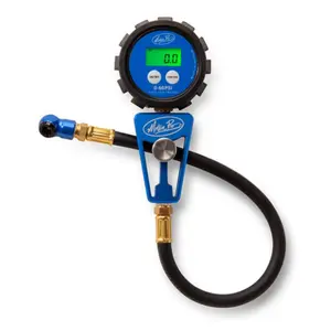 Motion Pro Digital Tire Pressure Gauge 60 psi 08-0751 with Blue Hose and Gold Connectors