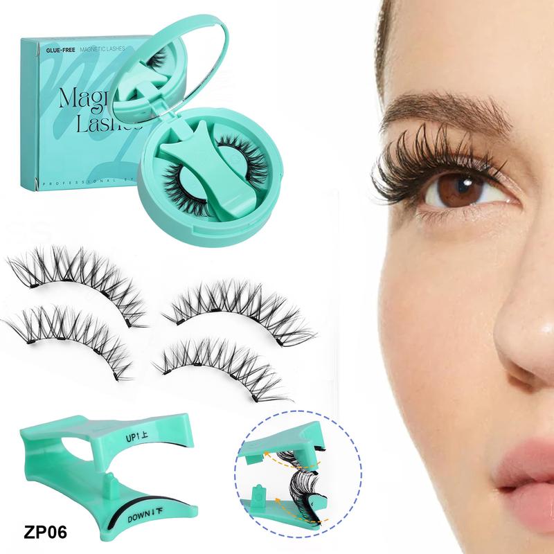 Magnetic Eyelashes ZP04 Upgraded Version Quantum Eyelashes No Glue Needed Reusable Soft False Eyelashes Easy Wear Remove Home Use