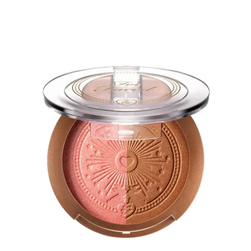 Too Faced Sun Bunny Blushing Bronzer | 2-1 Dual-Shade Luminous Bronzer Blush | 12-Hour Wear, Radiant, Sun-Kissed Finish