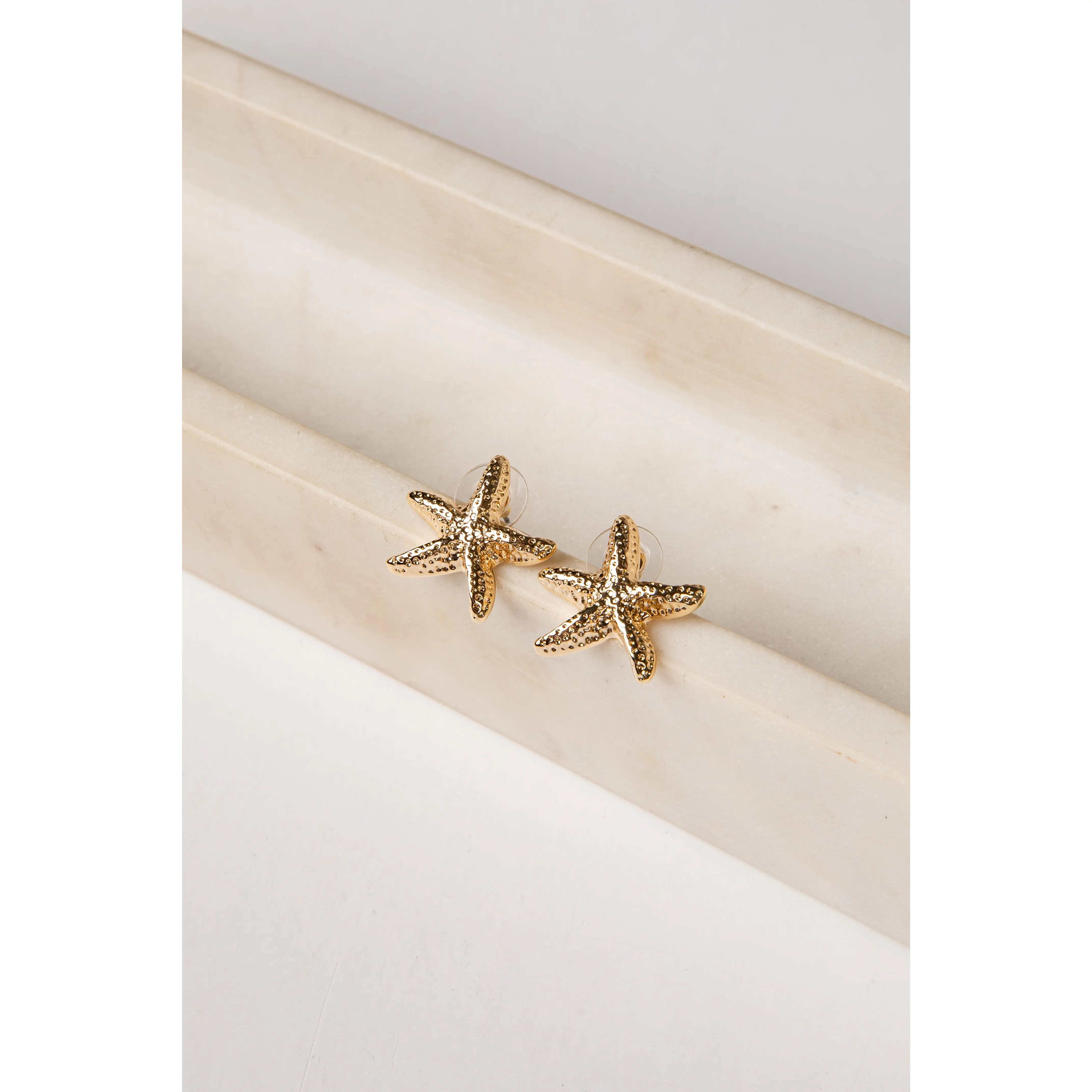 Stella Starfish Gold Stud Earrings