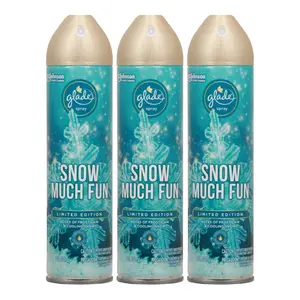 Glade Snow Much Fun Air Freshener - Limited Edition, 8 oz. (Pack of 3)