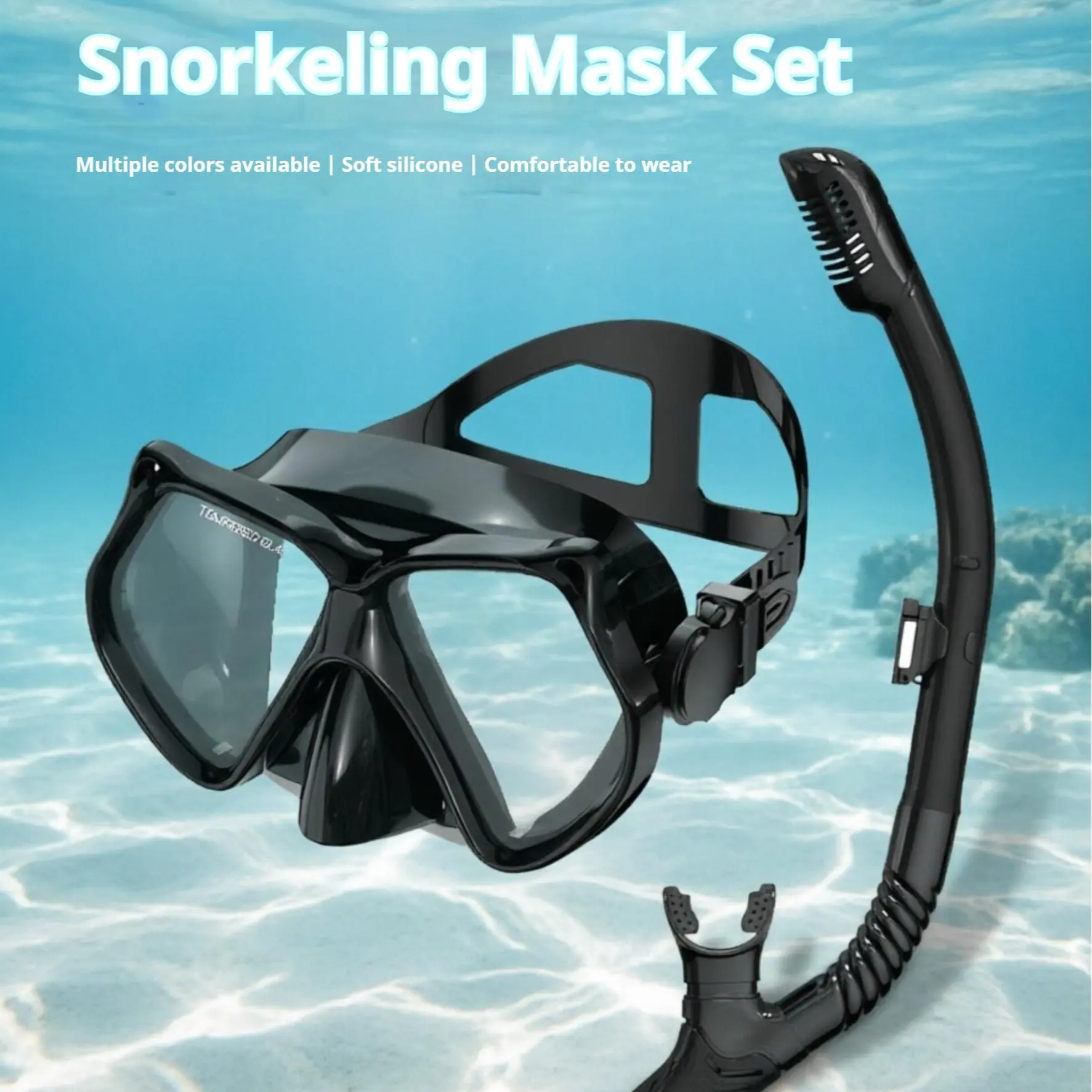 Adult Snorkeling Gear Set - Full-Dry Snorkel, Diving Mask with Corrective Myopia Vision for Swimming Training, Water Sports Diving Use