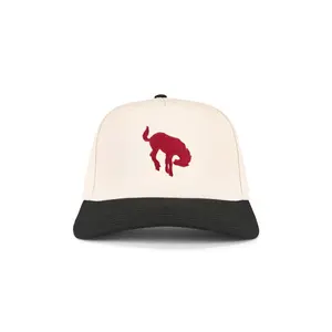 Darlin Horse Cap in Cream & Red