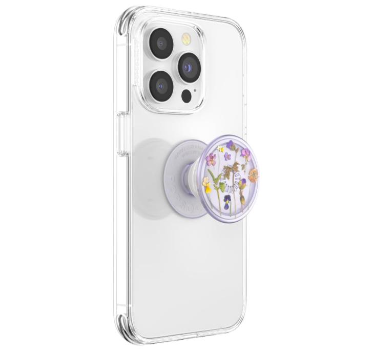 ​​​​PopSockets Phone Grip with Expanding Kickstand, Adhesive Grip, Cute PopSockets - Purple Fields