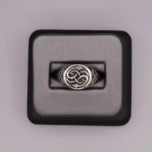 Sterling Silver Plain Ring - Celtic Snakes
