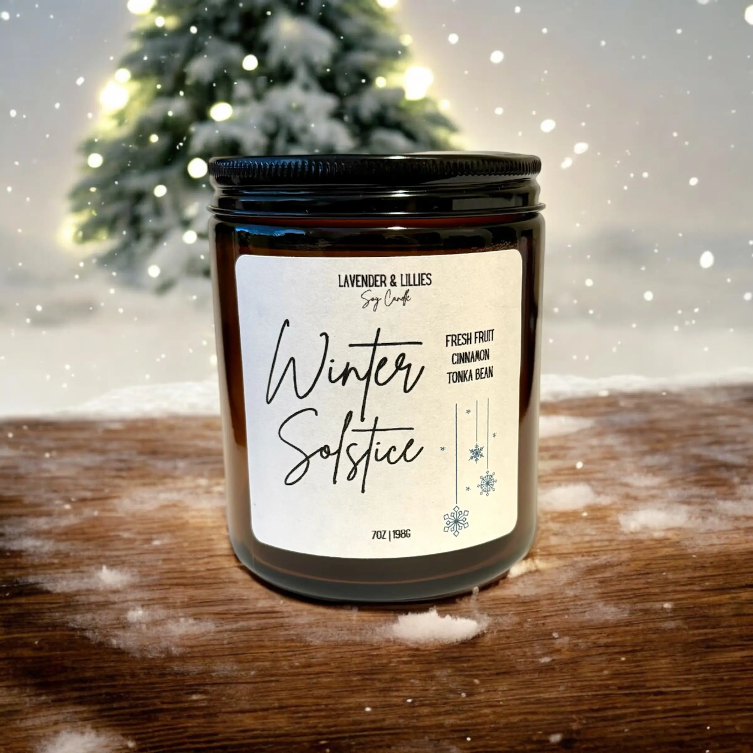 Lavender & Lillies Winter Solstice Soy Candle - 7 & 12oz
