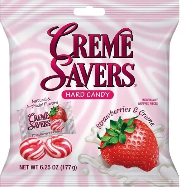 Crème savors Strawberries & Crème hard candy Crème savors Strawberries & Crème hard candy