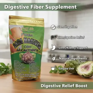 YMEELIFE Fibra de Saca Manteca con Alcachofa Digestive System Supplement for Constipation Relief & Liver/Kidney Detox - Healthcare, Dietary
