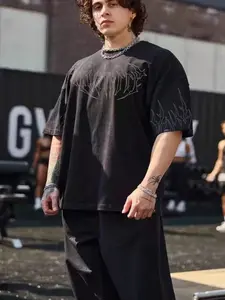 Men's Summer Fitness Casual Loose Short Sleeve Round Neck T-Shirt, Perfect for Sports Leisure Training Running Party Outdoor Streetwear