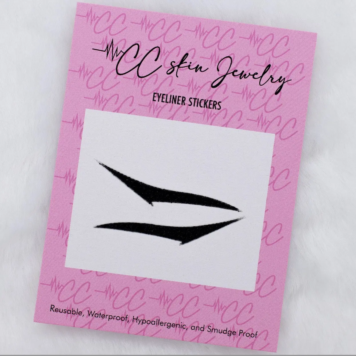 Luxury Eyeliner Stickers- BB Black Single - Reusable, Hypoallergenic, Waterproof, Smudgeproof Makeup Flawless adhesive eyeliner