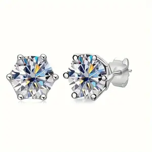 Couple Earrings - 1 Pair Autumn & Winter New Style Minimalist Luxurious Hip-Hop Rock Earrings, Suitable for Couples, Sisters, Men & Women, Wedding/Birthday Anniversary/New Year Gift, Perfect Gift for Relatives