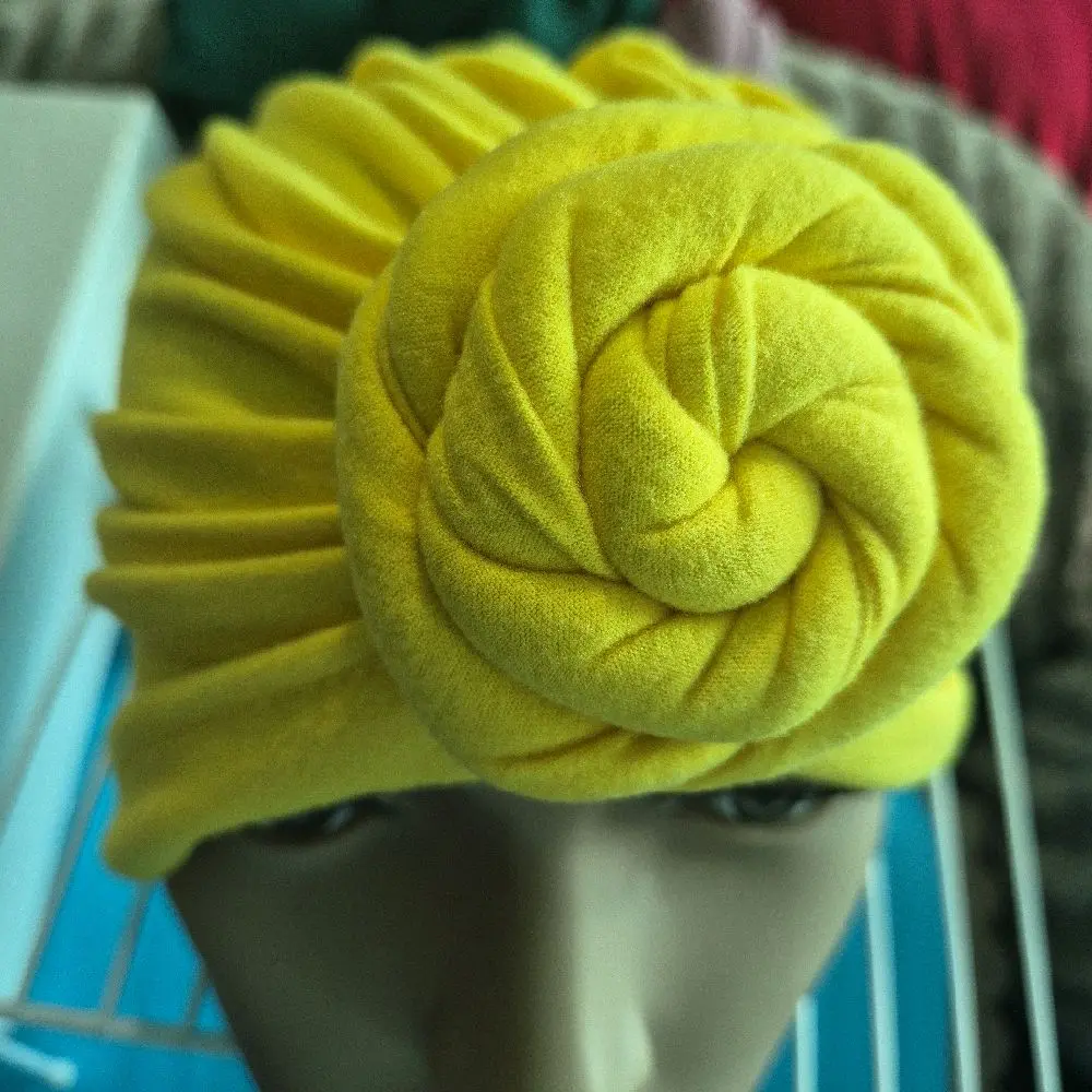 Women's Plain Turban-Style Headband - Soft, Stretchy, Elastic, Elegant Female Hair Accessory for Secure Fit