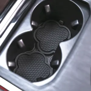 Car Cup Holder Coaster, Creative Flower Shape Silicone Anti-slip Pad, Auto Accessories Car Interior Decoration for Car, Truck, SUV, Cup Holder, Car Accessory