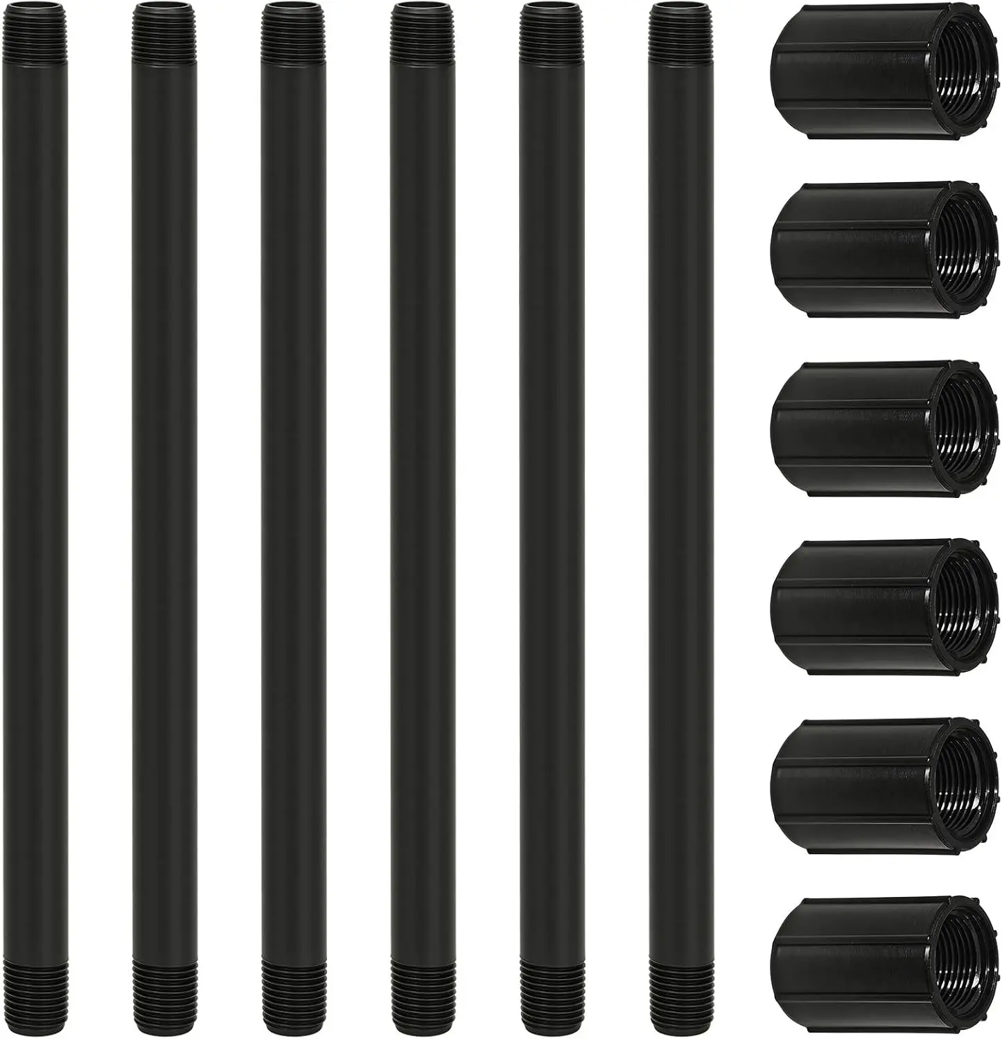 12 Pcs 1/2 Inch NPT Sprinkler Pipe Riser Extensions Fitting