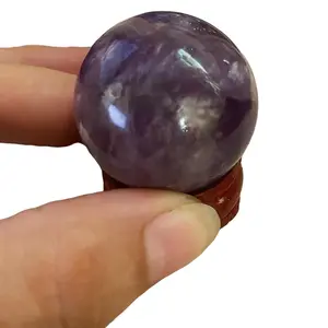 Amethyst Sphere with Crystal Stand - Perfect for Displaying and Collecting