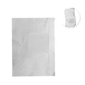 VOCOSTE Women's Convenient Nail Art Tools Nail Polish Remover Foil Silver Tone 100pcs