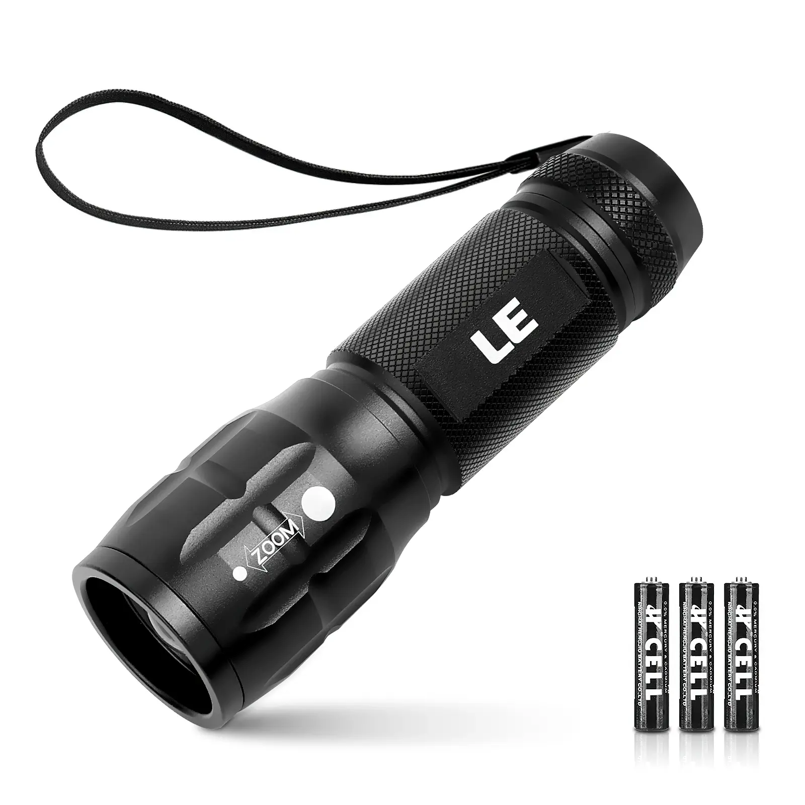 Lepro LED Flashlights, High Lumens Brigh Portable Small Flashlight, AAA Batteries Included, Zoomable, Waterproof, Adjustable Brightness Flash Light for Outdoor, Emergency, Camping Accessories