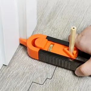 Precision Woodworking Scribing Tool, Adjustable Measuring Profile Gauge with Lock, Durable Design for DIY & Professional Crafting