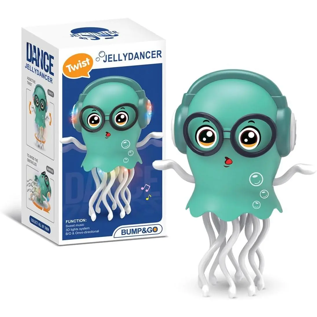 Dancing Jellydancer Baby Toy, Crawling Infant Tummy Time Toy,Dancing Loud Music Crawling Walking Toys  3 4 5 6 7 8 Year Old Kids Boy Girl Birthday Gifts, Interactive Relax Fidget Gifts